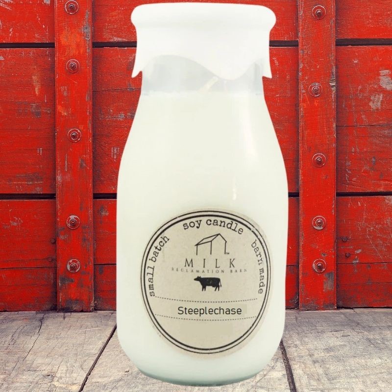 Steeplechase Milk Bottle Candle